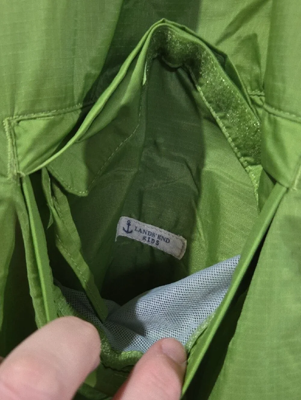 Lands' End Kids Packable Rain Jacket S